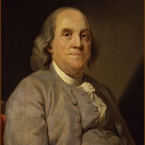 Benjamin Franklin, painting by Joseph-Siffrède Duplessis