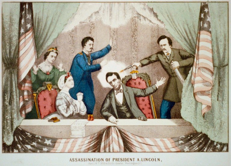 Assassination of President Lincoln at Ford's Theatre, Washington, D.C., April 14th, 1865