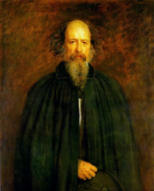 Lord Alfred Tennyson Painting by John Everett Millais