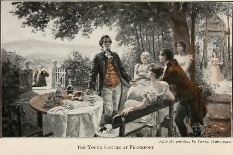 The Young Goethe at Frankfort After the painting by Frank Kirchbach