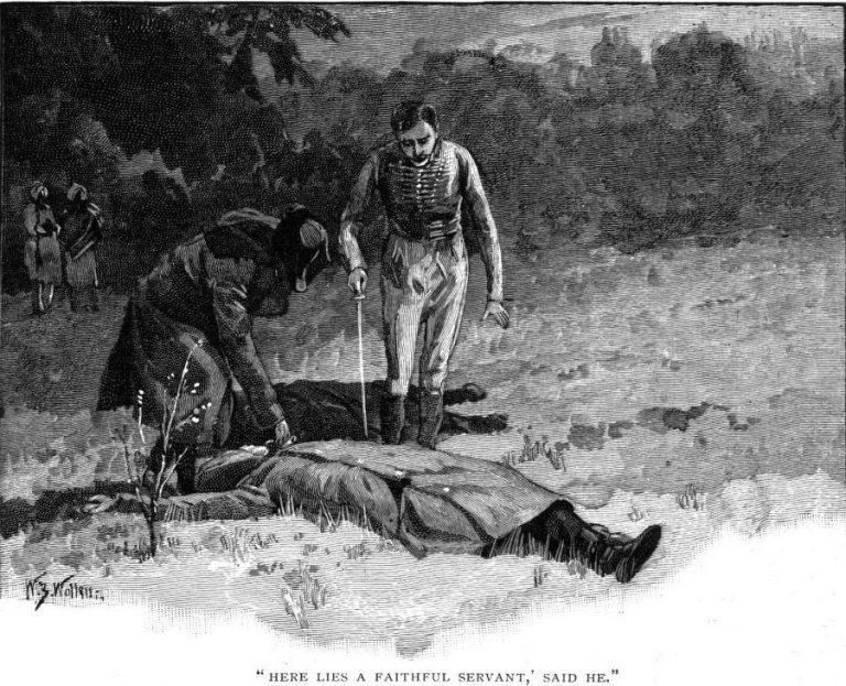 How The Brigadier Slew The Brothers Of Ajaccio Here lies a faithful servant who has given up his life for his master