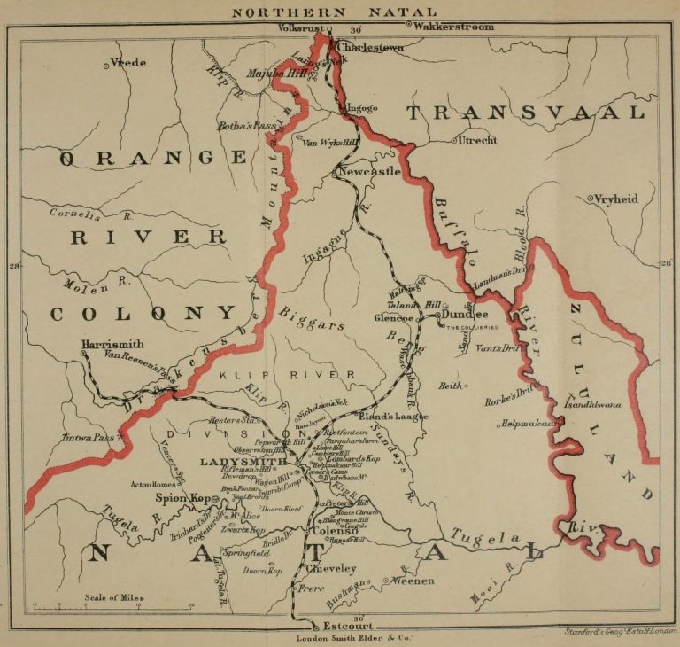 The Great Boer War Map of Northern Natal