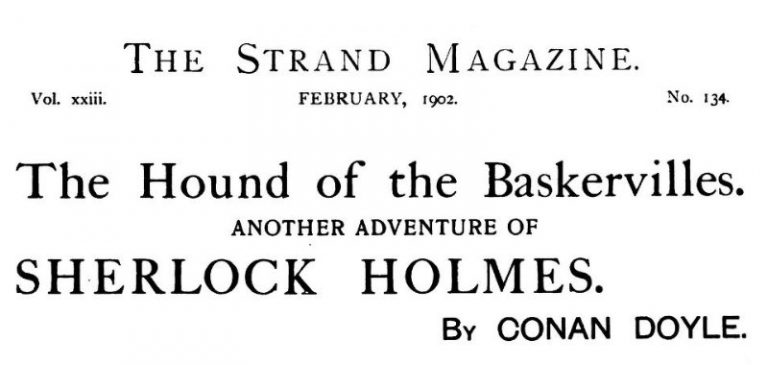Sherlock Holmes The Hound of the Baskervilles The Strand Magazine February 1902