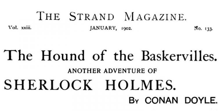 Sherlock Holmes The Hound of the Baskervilles The Strand Magazine January 1902