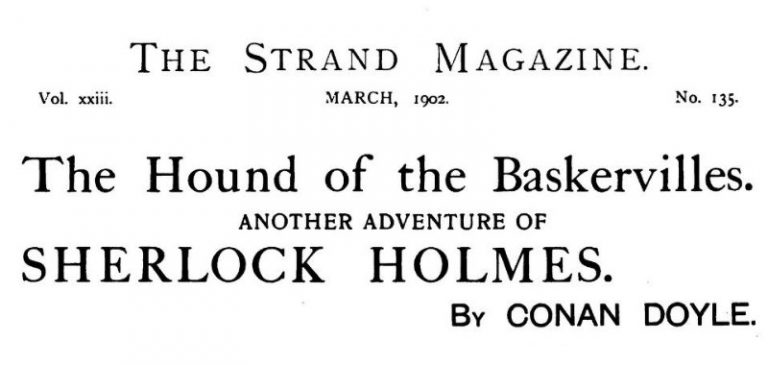 Sherlock Holmes The Hound of the Baskervilles The Strand Magazine March 1902