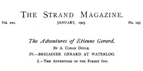 Brigadier Gerard at Waterloo The Forest Inn The Strand Magazine