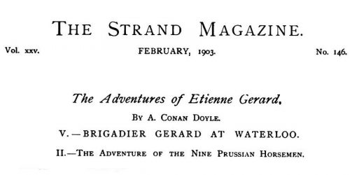 Brigadier Gerard at Waterloo The Nine Prussian Horsemen The Strand Magazine