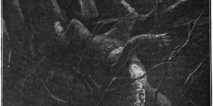 How the Brigadier Captured Saragossa he fell with a loud crashing through the branches and came with a thud to the ground