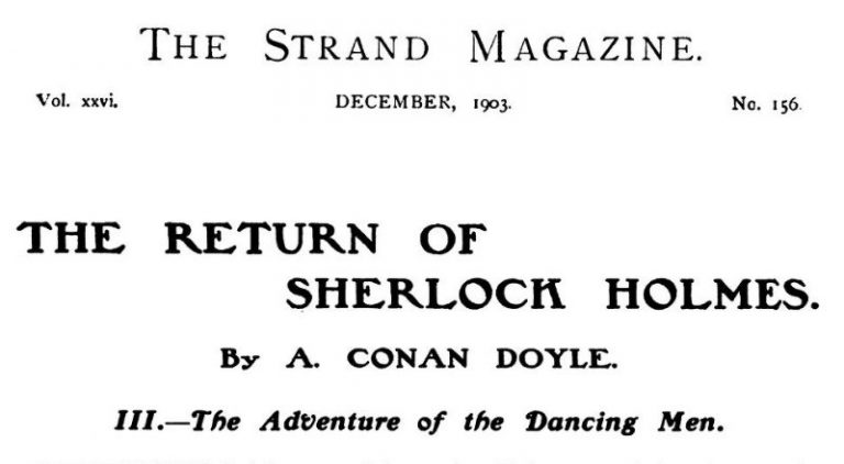 Sherlock Holmes The Dancing Men
