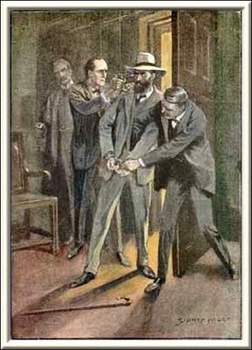 Sherlock Holmes The Dancing Men Holmes clapped a pistol to his head and Martin slipped the handcuffs over his wrists