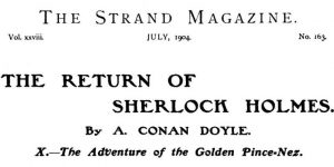 Sherlock Holmes The Golden Pince-Nez