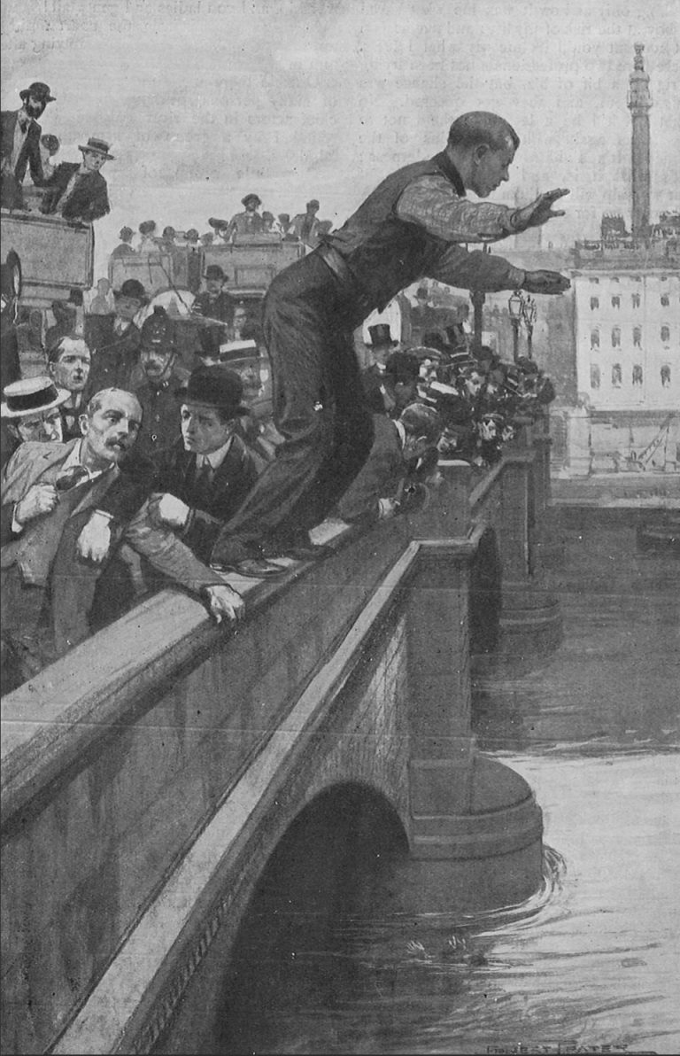The 'Eroes of the Thames - Jumping Off London Bridge