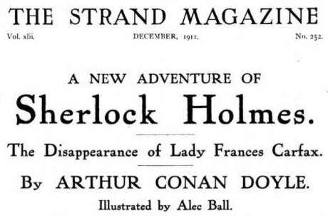 Sherlock Holmes The Disappearance of Lady Frances Carfax