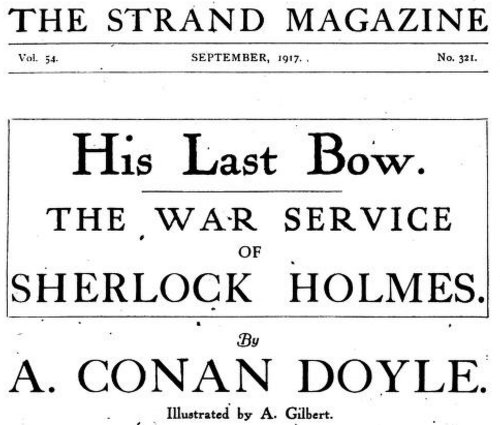 His Last Bow The War Service of Sherlock Holmes
