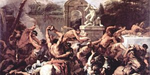 Centaurs at the Marriage of Pirithous, King of the Lapithae Painting by Sebastiano Ricci