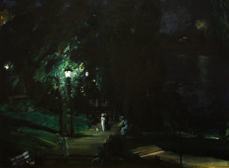 Summer Night Painting by George Bellows