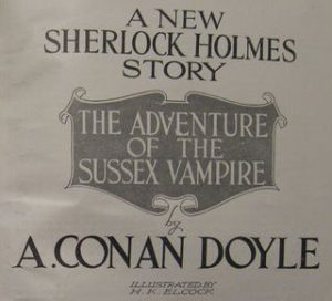 sherlock holmes and the case of the sussex vampire