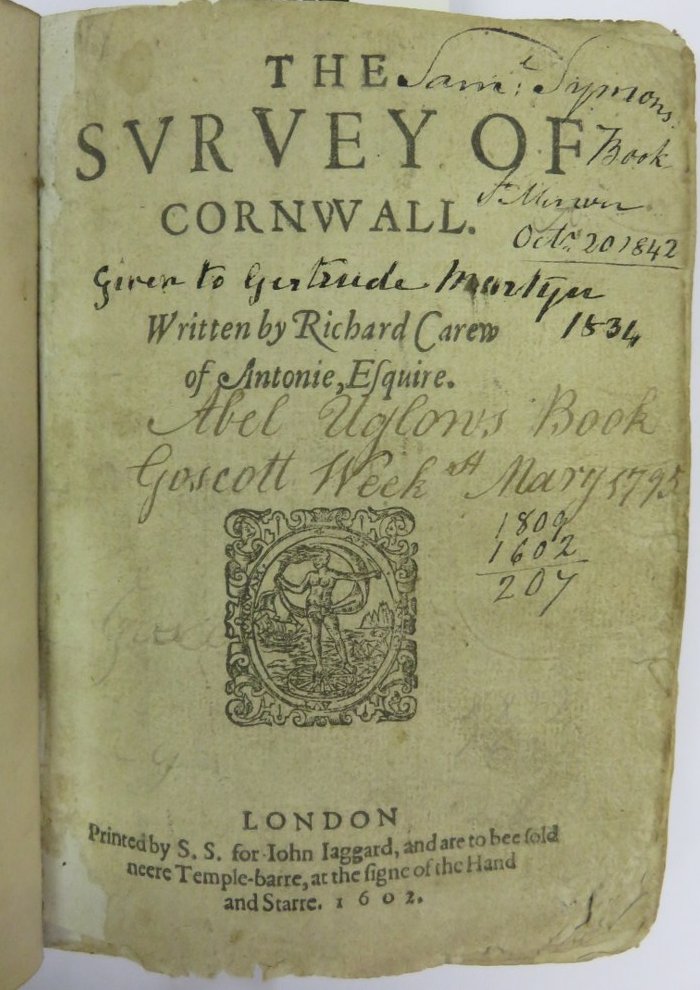 The Survey of CornwallAnd An Epistle Concerning The Excellencies of The  English Tongue by Carew, Richard, 1555-1620, PDF, Project Gutenberg